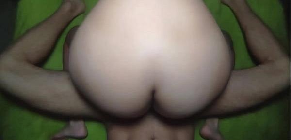  Big White Ass Rides Dick Professionally. Creamy pussy 100 filled with cum